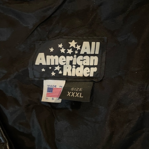All American Rider Leather Vest Sz XXXL Harley-Davidson Patches Daytona 1994 - Picture 14 of 14
